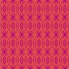 Blue and white watercolor ornament painted with watercolor on paper.