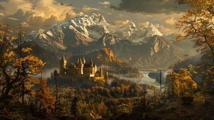  Castle fantasy in the mountains .. © Anas