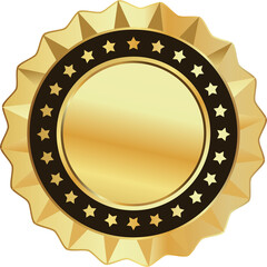 Luxury golden badge