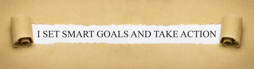 I set smart goals and take action - obrazy, fototapety, plakaty