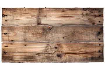 Naklejka premium The Whispering Wood: A Close-Up of Rustic Wooden Plank Wall. On a White or Clear Surface PNG Transparent Background.