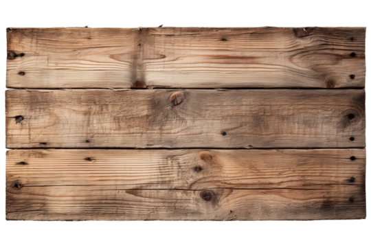 The Whispering Wood: A Close-Up of Rustic Wooden Plank Wall. On a White or Clear Surface PNG Transparent Background.