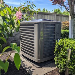 Large Air Conditioner in Garden