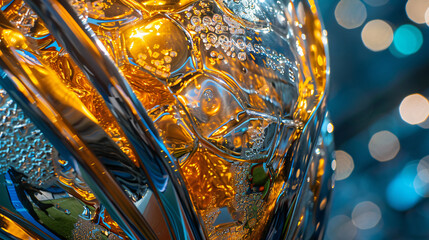 Close up UEFA Europe Laegue Trophy Cup