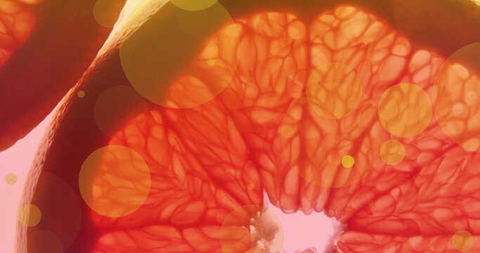 Image of orange spots over orange