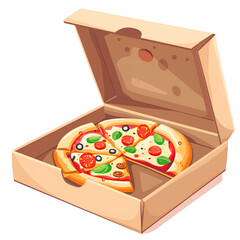 pizza in box