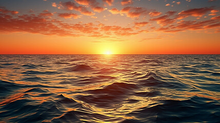 sunset over the sea high definition(hd) photographic creative image