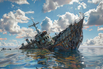 A sinking ship