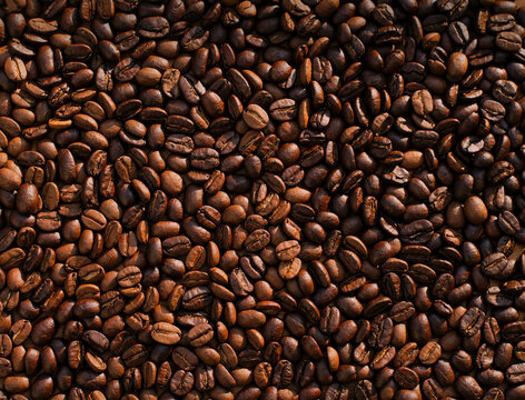Brown coffee beans background very high quality