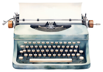 PNG Typewriter correspondence electronics technology - obrazy, fototapety, plakaty