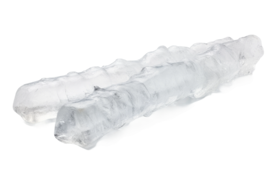 Ethereal Alabaster Object Resting on Ivory Surface. On a White or Clear Surface PNG Transparent Background.