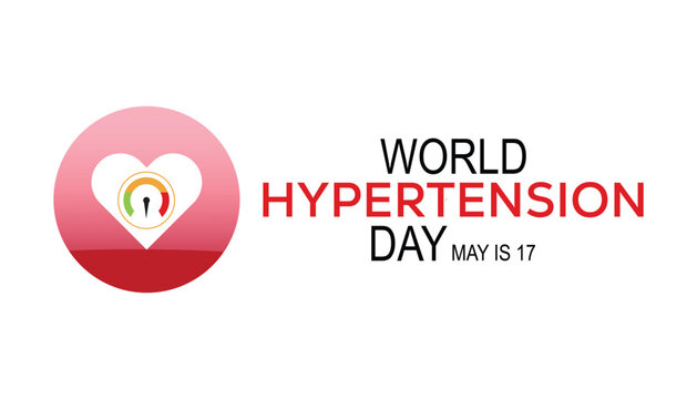 World Hypertension Day observed every year in May. Template for background, banner, card, poster with text inscription.
