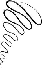 Fototapeta premium PNG Handdrawn Abstract Liner Scribbles 
