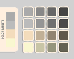 darkgray silver wheat lightgoldenrodyellow color palette, rgb colors matching, harmonious colours catalog