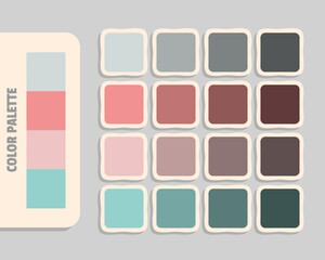 lightgray lightcoral pink skyblue color palette, rgb colors matching, harmonious colours catalog