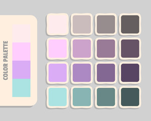 linen lavender plum powderblue color palette, rgb colors matching, harmonious colours catalog