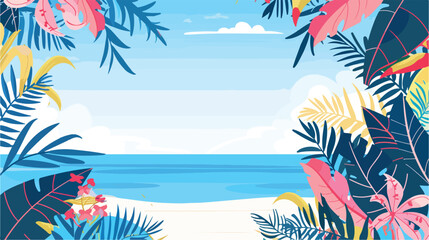Summer background with copy space for text  landscap