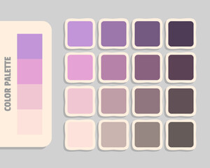 plum plum pink mistyrose color palette, rgb colors matching, harmonious colours catalog