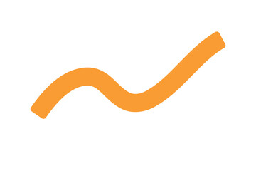 White Background With Orange Wave