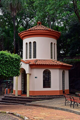 Religious architecture in the Sanctuary of the Seven Chapels, Ribeirao Preto, Sao Paulo, Brazil