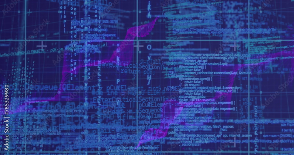 Poster image of networks and data processing over grid