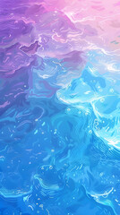 Top view of clear and blue water in the sea cartoon anime style background
