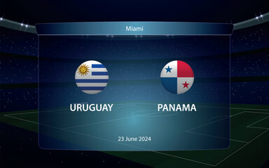 Uruguay vs Panama. America soccer tournament 2024 - 785332120