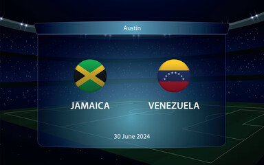 Jamaica vs Venezuela. America soccer tournament 2024 - 785332318