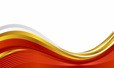 Wave abstract art background template