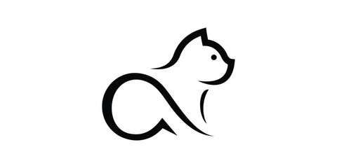 creative logo design for pets, cats, cute, kitty, logo design templates, symbols, icons, vectors, creative ideas.