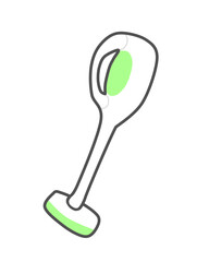 Clip art of green vacuum cleaner
