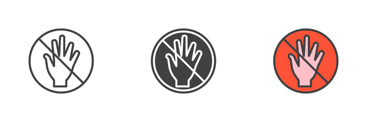 Do not touch different style icon set