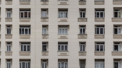 The facade of an apartment building