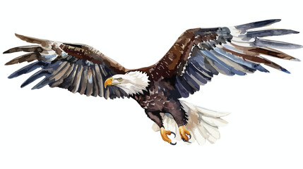 Eagle Bird Drawing Watercolor Vector art Vector illustration