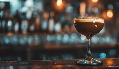 Transport yourself to a bygone era with a classic gin espresso martini