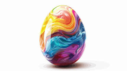 Egg. Colorful Easter egg. Abstract the egg. Vector egg