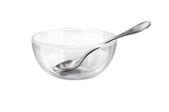 The Harmony of Glass and Metal. On a White or Clear Surface PNG Transparent Background.