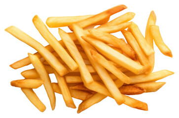 PNG French potato fries food white background condiment.  - obrazy, fototapety, plakaty