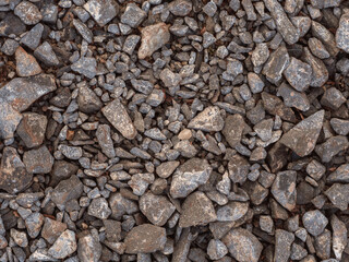 Crushed stones for pattern background, natural texture