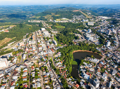 Imagem a&eacute;rea de Bento Gon&ccedil;alves RS tamb&eacute;m conhecida como Cruzinha e Col&ocirc;nia Dona Isabel.