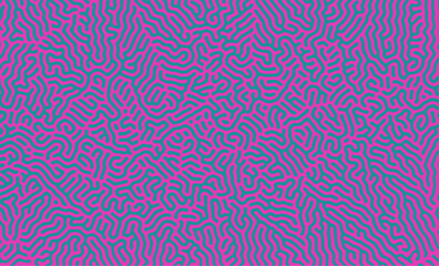 Green and Purple organic turing irregular lines background with unique pattern design