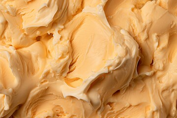 Close up butterscotch ice cream texture