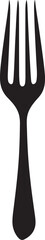 Fork Vector Element with Mealtime Concept