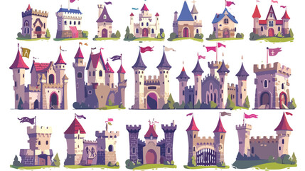 Fairytale medieval royal castle or fantasy princess 