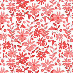 Pattern flower floral spring blossom illustration vector fabric textile design leaf leaves