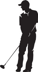 Perfect Drive Golf Player Vector Image