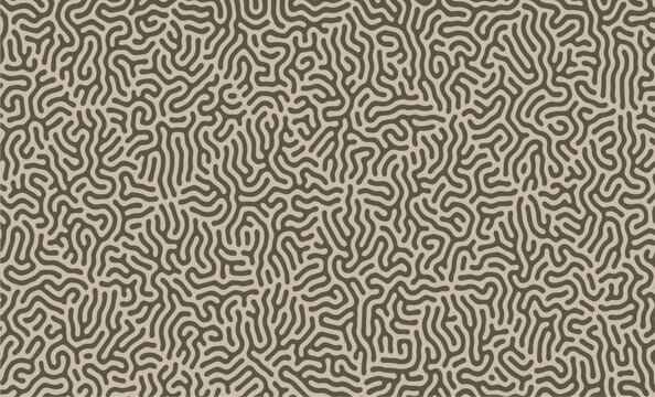 Green and Brown turing lines organic shape patterns background design with elegant pattern