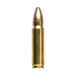Close-up of a Single Rifle Bullet, Symbolizing Security and Defense Concepts.