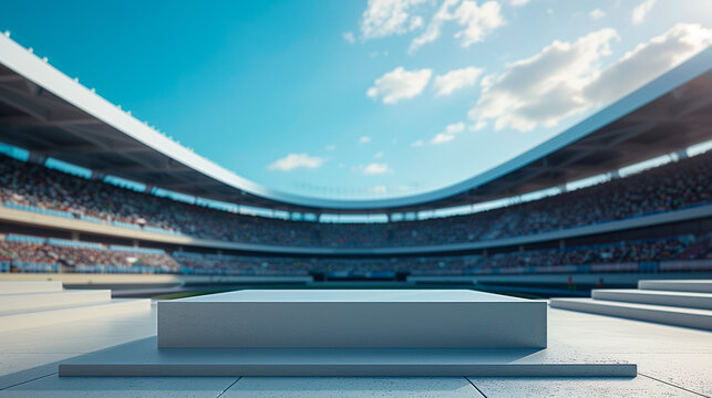 podium for product presentation or the winner of a sporting event