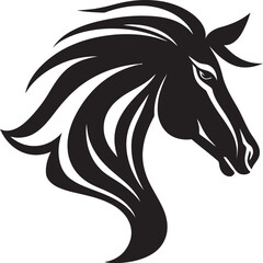 Crest of Courage Striking Horse Logo Vector Illustration for Brave Brands